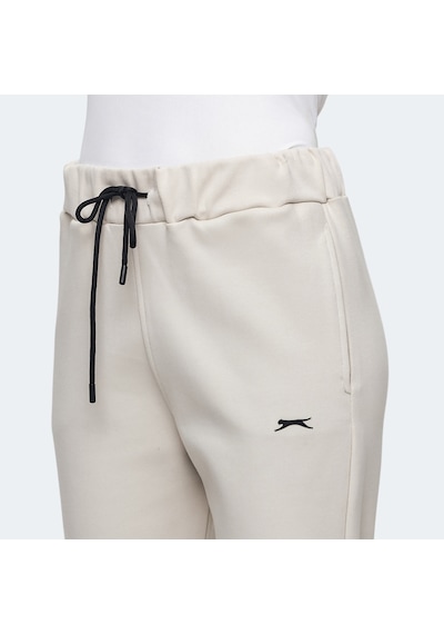 Slazenger VETERAN RBN Kadın Cepli Ekru Eşofman Altı