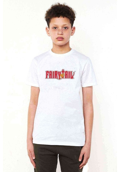 Tshirthane Anime Fairy Tail Glass Guild Emblem Baskılı Unisex Çocuk Beyaz T (534795223)