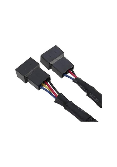 3C Fan Çoklayıcı 2 Port Y Pwm 4 Pin Splitter Çoklayıcı Switch Kablosu 5025