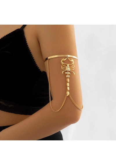 Viva Akrep Figürlü Kol Takısı Üst Kol Bileziği Gold