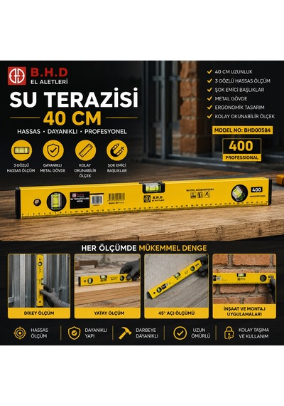 Su Terazisi 40cm Sarı 50001