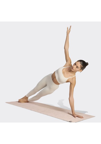 Adidas All Me Light Support Rib Long Line Kadın Bej Antrenman Bra Jz4959
