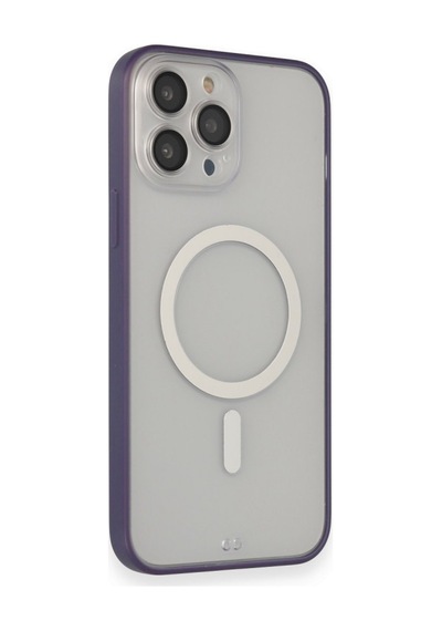Apple iPhone  Uyumlu,  14 Pro Max Kılıf Grand Magneticsafe Kapak - Mor