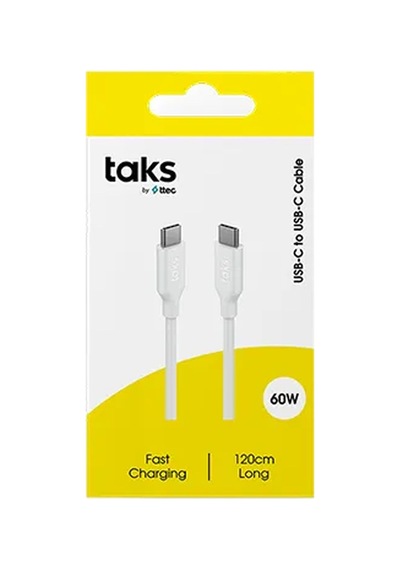 5 Adet Taks Usb-c - Usb-c 120 Cm 60w Pd/qc Hızlı Şarj/data Kablosu