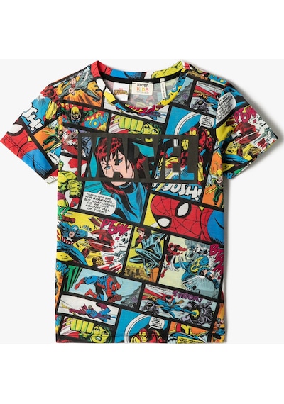 Koton Marvel Baskılı Kısa Kollu Tişört Lisanslı Bisiklet Yaka Pamuklu Siyah Desenli 3skb10072tk 3SKB10072TK01V Siyah Koton Marvel Baskılı Kısa Kollu Tişört Lisanslı Bisiklet Yaka Pamuklu Siyah Desenli 3skb10072tk 3SKB10072TK01V Siyah