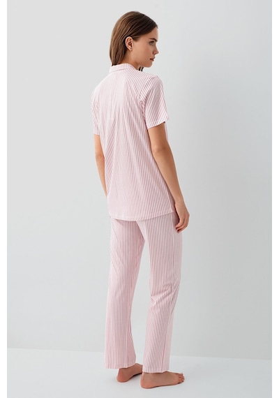 Pierre Cardin Kadın Pembe Gömlek Pijama Takım Pc9204-s-v1 Pembe