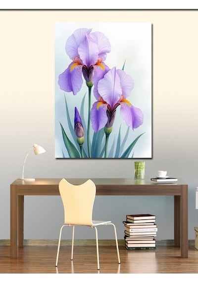 Kanvas Tablo Mor Zarif Süsen 100cmx140cm