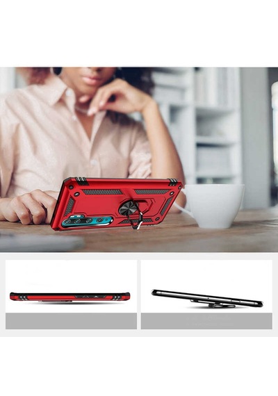 Xiaomi Mi Note 10 Lite Kilif Zirhli Miknatisli Standli Tank Kapak 392712075