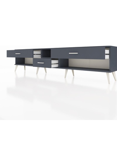 Arges Tv Ünitesi Tek Raflı 3 Çekmeceli 220x30x51 Antrasit-antrasit Antrasıt/antrasıt - Antrasıt Arges Tv Ünitesi Tek Raflı 3 Çekmeceli 220x30x51 Antrasit-antrasit Antrasıt/antrasıt - Antrasıt