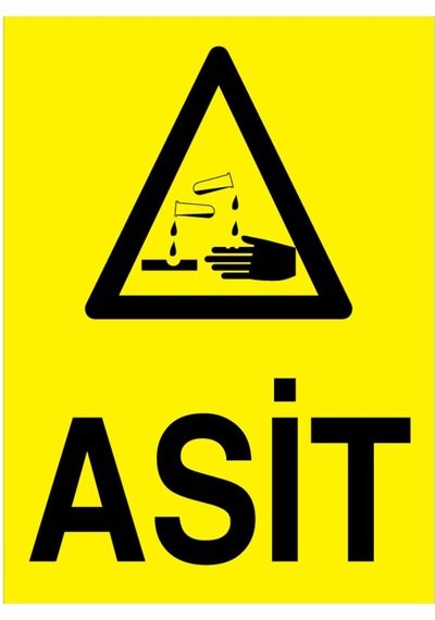 Asit Uyarı Tabelası - 70x100 Foreks - Km24
