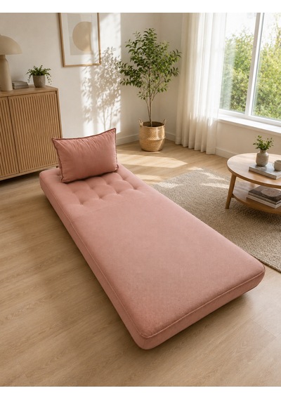 Newness Tekli Koltuk & Puf Pembe