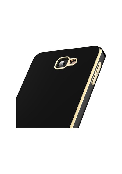 Samsung Galaxy Uyumlu J7 Prime Kılıf Zore Kenarı Gold Renk Silikon Bark Kapak