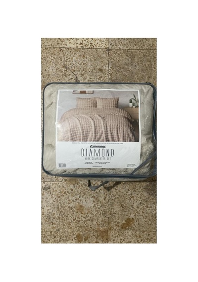 Ak Home Textile Diamond Kürk Comforter Set, Çift Kişilik Yorgan Seti 220x240 -bubble Krem Bej