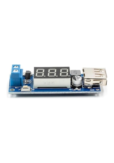 40v To 5v 2a Voltaj Düşürücü Usb Çıkış Soketi Mobil Güç Kaynağı Power Modül Voltmetre Mp4 Araba Araç