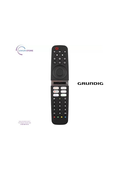 Grundig İle Uyumlu 65 Ggu 7900 B Android Tv Kumandası-mikrofonsuz
