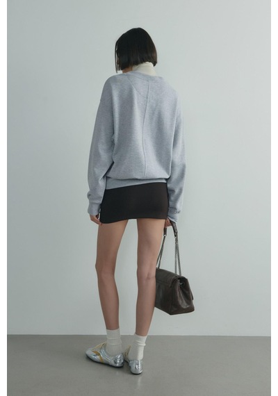 Suud Collection Gri Kenny Basic Hırka