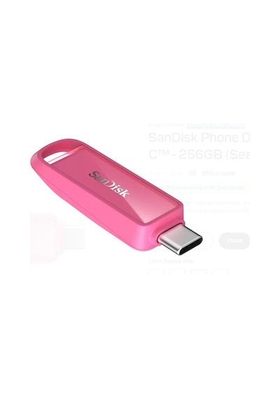 Sandisk Sdıxs0n-256g-gn6ng 256gb Phone Drive With Usb-c-128gb Seastar Pink Flash Bellek