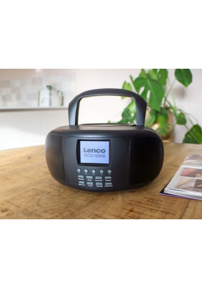 Lenco Scd-6000bk - Dab+/fm, Bluetooth , Cd Çalar Ve Geniş Renkli Lcd Ekranlı Taşınabilir İnternet Radyosu - Siyah