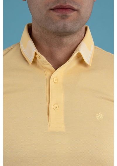 Slimfit Polo Yaka Düğmeli Merserize Kumaş Erkek T-Shirt (539719691)