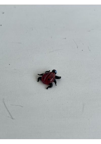 El Yapımı Mini Murano Cam Uğur Böceği Biblo A131-04
