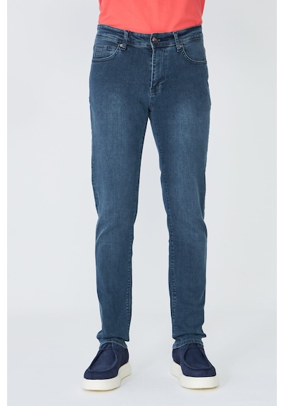 Lacivert Erkek Günlük Kot Pantolon Dark Brown
