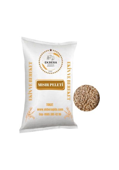 Katkısız %100 Mısır Peleti - 6 Mm Tavuk, Kuş, Hindi, Koyun, Keçi Vb. - 25 Kg - 828775560