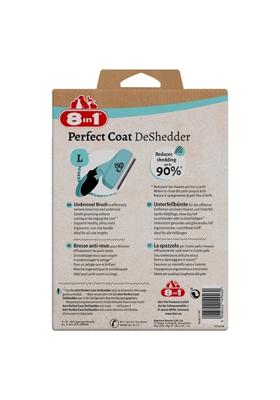 8In1 Perfect Coat Deshedder Furminator Büyük Irk Köpek Tarağı Large