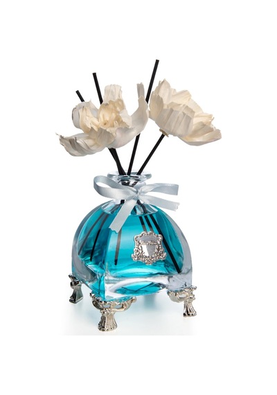 Pirinç Ayaklı Kare Cam Silver Renkli Diffuser 250 Ml. Ağaç
