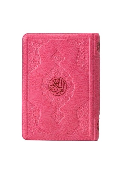 2 Renkli Pembe Hafız Boy Kur'an-ı Kerim Kılıflı 2 Renkli Kuranı Kerimler