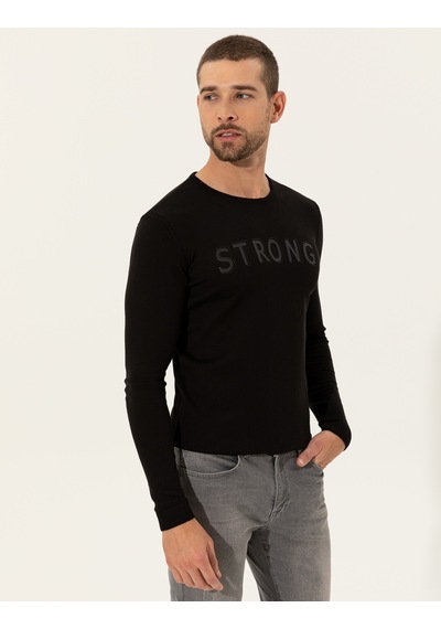 Pierre Cardin Erkek Siyah Triko Kazak 50241443-vr046 Siyah
