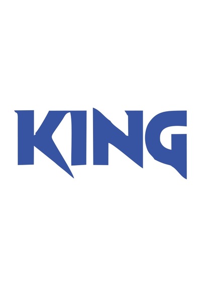 King Araba Sticker 17x17 Cm Mavi