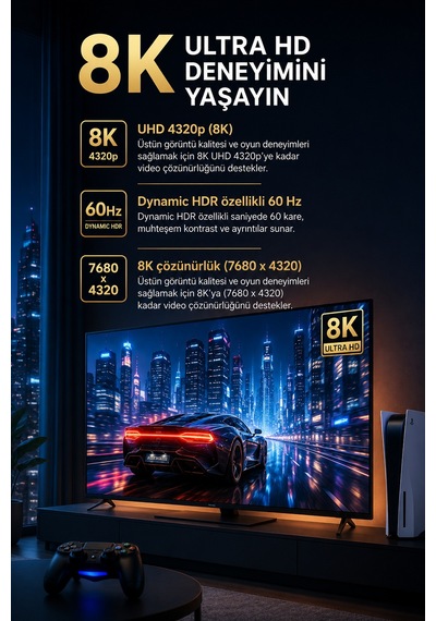 Philips Swv9431/00 Hdmı 2.1 8k 60hz 48 Gbps Hdr
