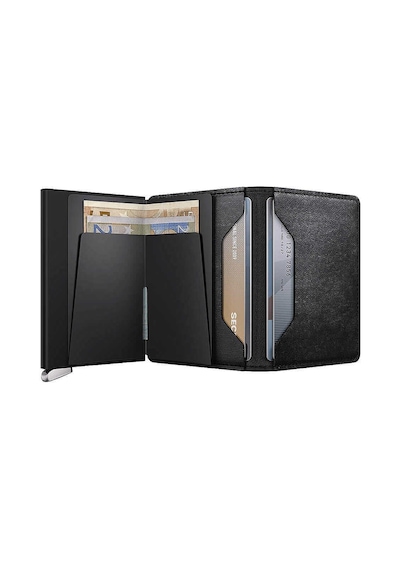 Secrid Premium Slimwallet+ Emboss Lines Kartlık Cüzdan, Siyah Çok Renkli