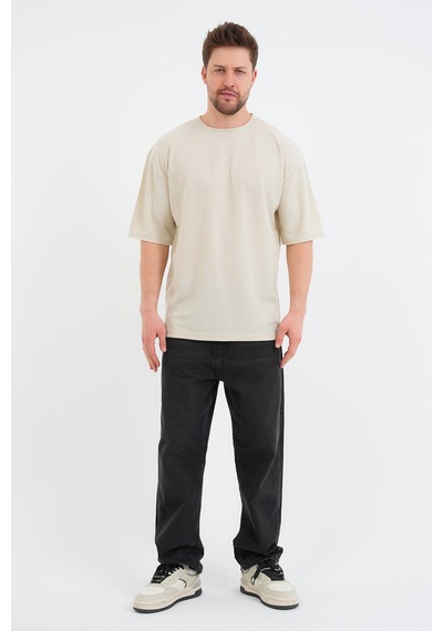 Redline Sway Erkek Oversize Tişört Bej