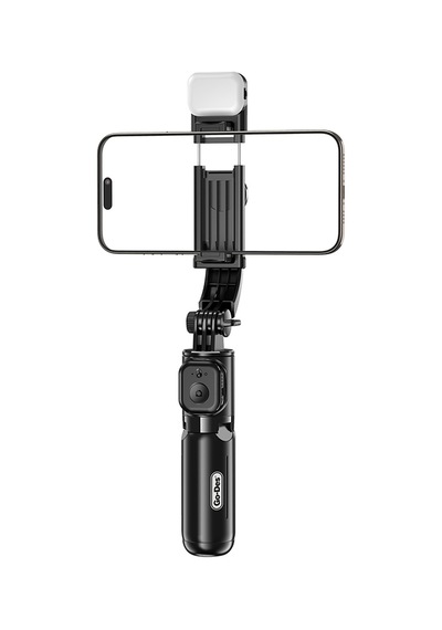 Go Des Gd-st67 Canlı Yayın Dolgu Işıklı Kumandalı 360 Derece Dönebilen Selfie Çubuğu Ve Tripod Siyah