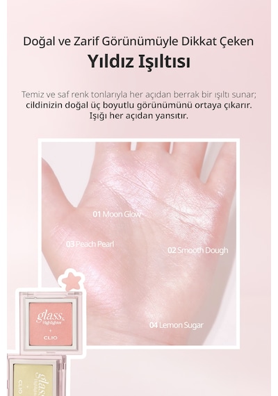 Clıo Glass & Highlighter 03 Peach Pearl