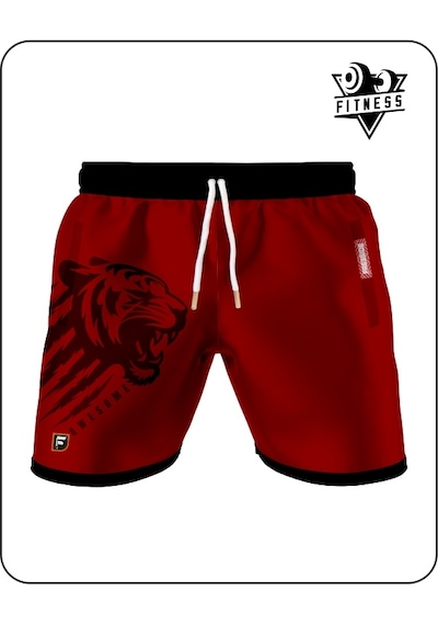 Freeside Freesıde Tiger Fury Training Short Bordo