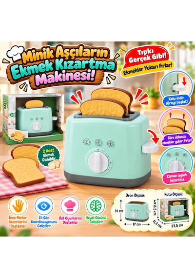 1003014 Ev Aleti Ekmek Kızartma Makinesi Oyncak
