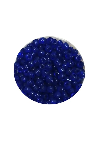 Tedar Dökme Cam Kum Boncuk 11/0 2 Mm - 60 Gram - Kral Mavi - Bnc036 Najmaddin (No:1) 8.5Cm X 10.5 Cm