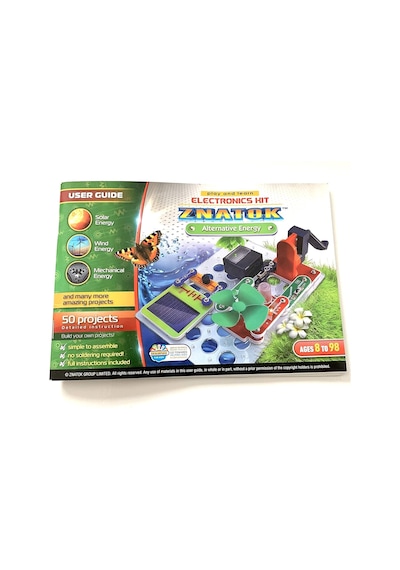 Znatok Çıtçıtlı Devreler Deney Kiti Snap Circuits Alternatif Enerji 50 Proje