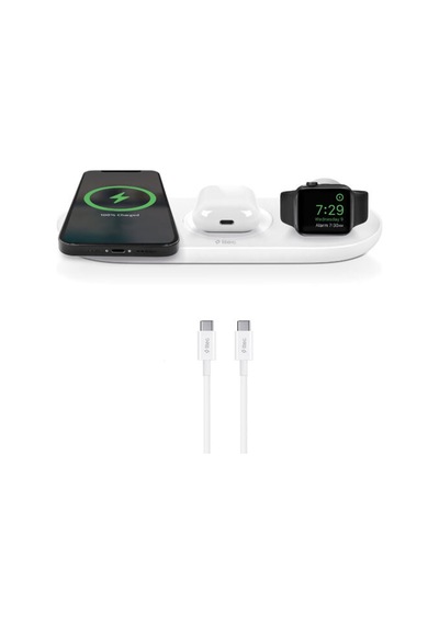 Ttec Aircharger Trio 3 Ü 1 Arada Apple İphone Uyumlu + Apple Watch + Airpods Kablosuz Hızlı Şarj Aleti