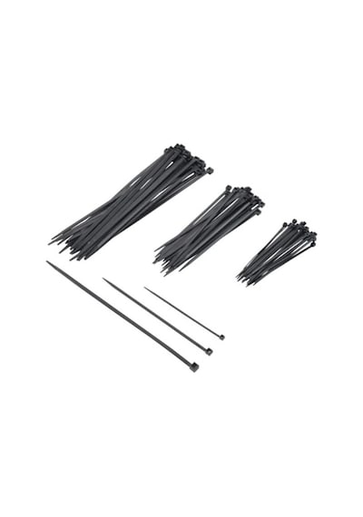 Siyah Plastik Kablo Bağı Seti, 100 Mm - 250 Mm Uzunlukta 60 Adet