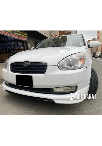 Kit Garaj Hyundai Accent Era Custom Ön Ek Boyasız Plastik Mat Siyah
