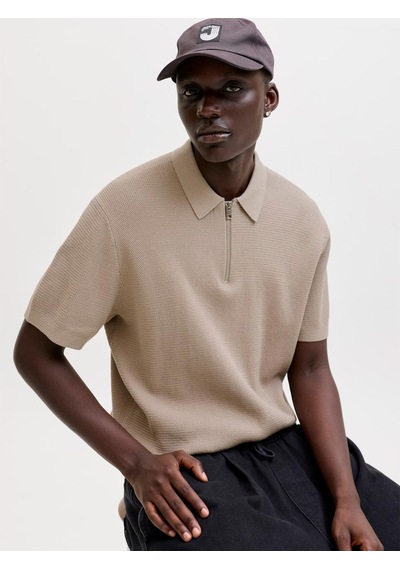 Jack & Jones Max Erkek Bej Polo Tişört 12288544-sg Krem