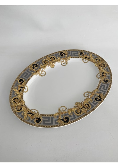Versace Prestige Gala Oval Porselen Servis Tabağı 40 Cm 19325-403637-12740