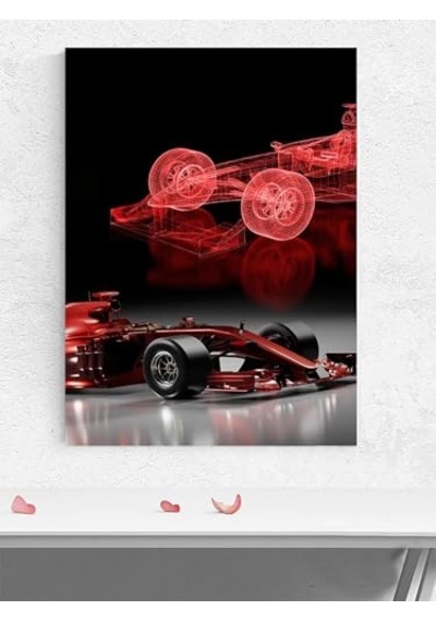 Drive Kırmızı Çizgi Sürüşü Formula 1 Motivasyon Poster Afiş Ofis Çalışma Odası Dekorasyon