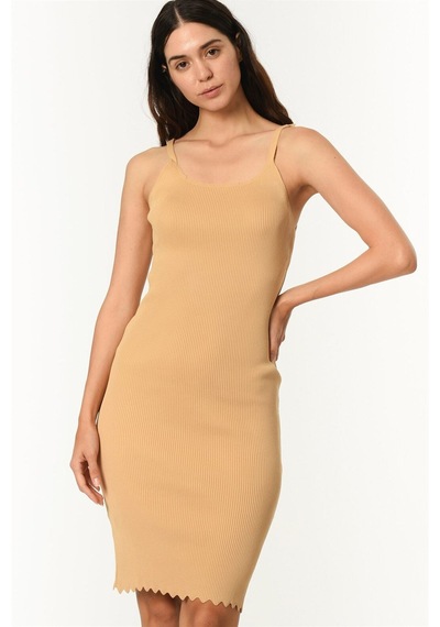 Z2011 Dewberry Bayan Elbise-açık Camel Açık Camel