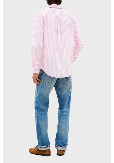 Tommy Hilfiger Erkek Gömlek Mw0mw42440 0d1 Pembe-beyaz Pembe-beyaz
