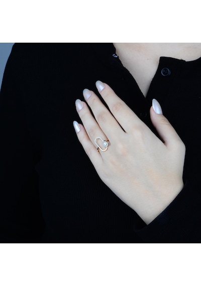 Pırlanta Damla Nemesis Yüzük - Idl Sertifikalı Rose Gold