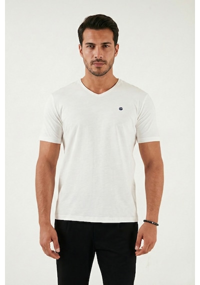 Buratti Erkek T Shirt 5902719 Ekru Ekru